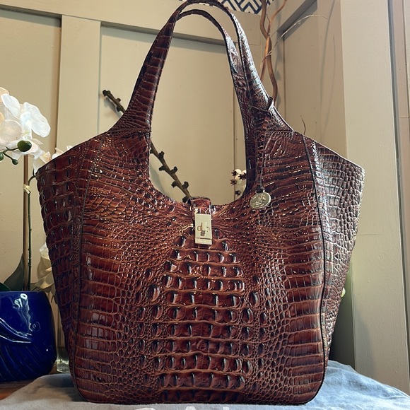 Brahmin Handbags - Brahmin “Carla” Oversized Market Tote Pecan Melbourne / Hardly Carried!